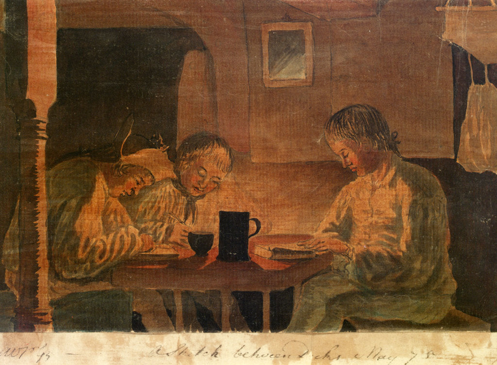 Detail of Sketch between decks, May 1775 on the 'Pallas' by Gabriel Bray