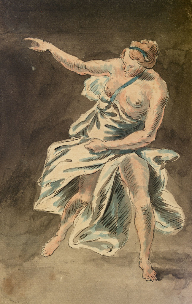 Detail of Female figure in classical dress by Gabriel Bray