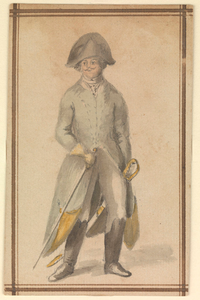 Detail of Male figure in military uniform by Gabriel Bray