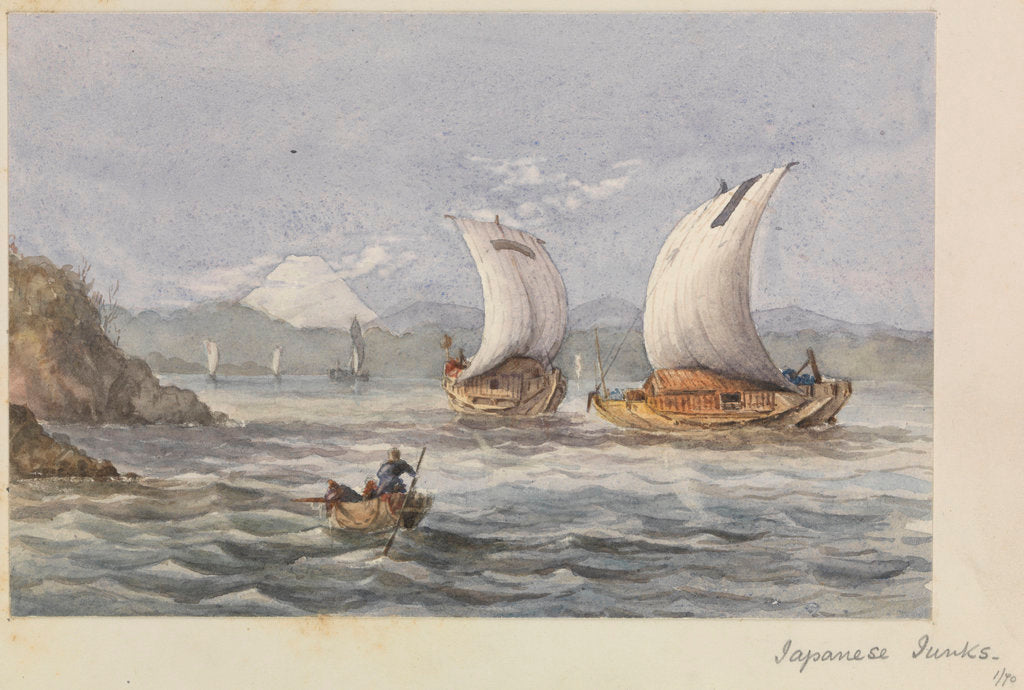 Detail of Japanese junks by James Henry Butt