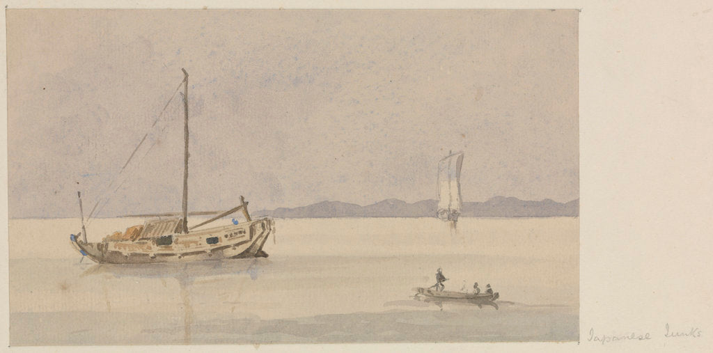 Detail of Japanese junks by James Henry Butt