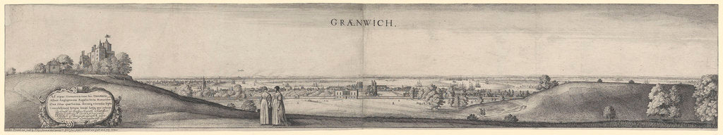 Detail of 'Graenwich' (Greenwich) by Wenceslaus Hollar