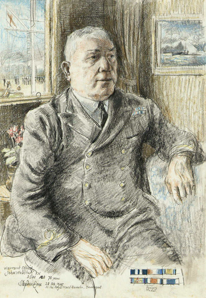 Detail of Warrant Officer John Webster, RN, DSM by Stephen Bone