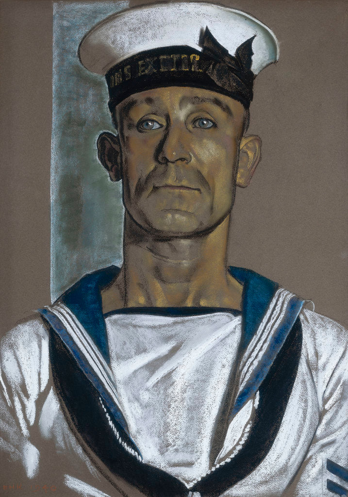 Detail of A. Stoker Martin of HMS 'Exeter' by Eric H. Kennington