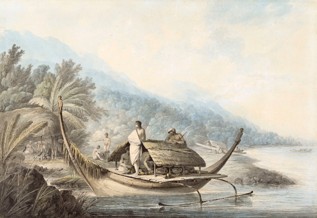 Detail of A view in Ulietea by John Webber