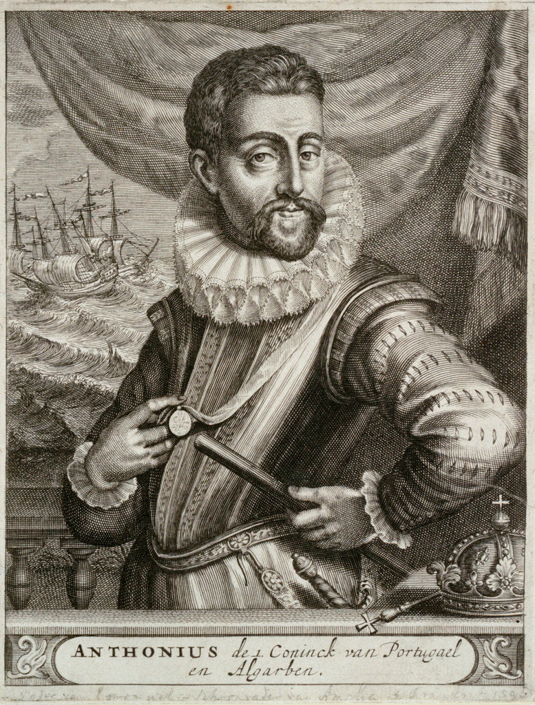 Detail of Dom Antonio, Prior of Crato (1531-1595) by unknown