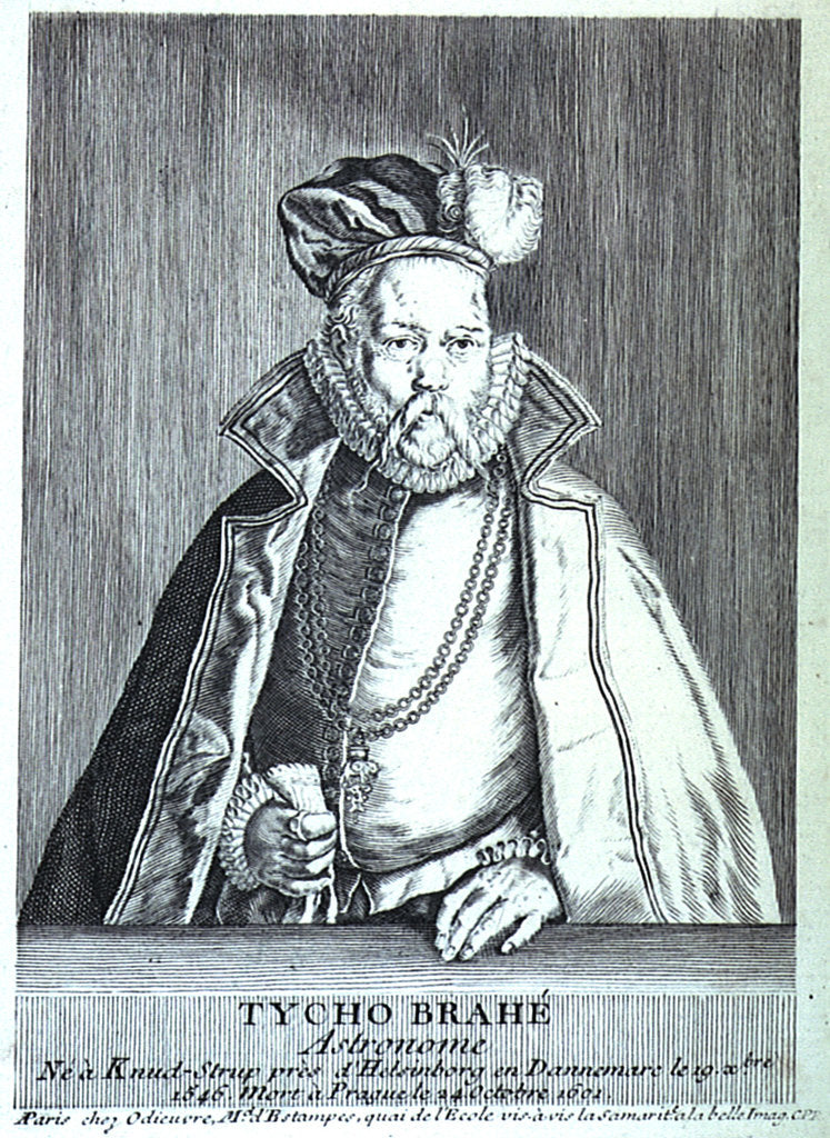 Detail of Tycho Brahe by Michel Odieuvre