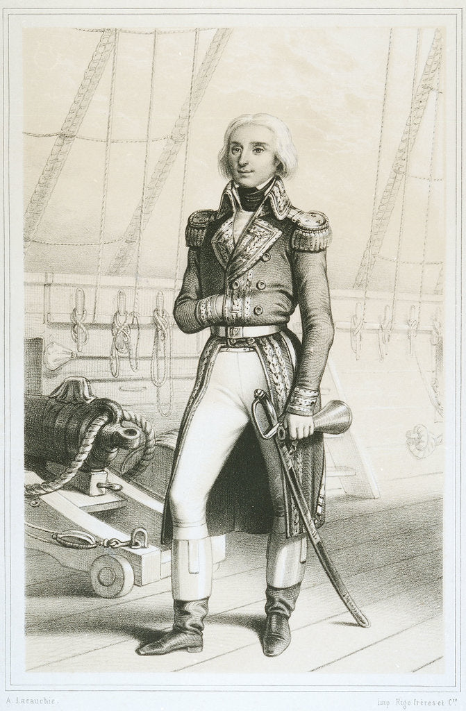 Detail of Francis Paul Count De Brueys, French Admiral by Alexandre Lacauchie
