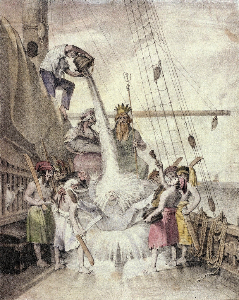 Detail of Crossing of the Line ceremony by unknown