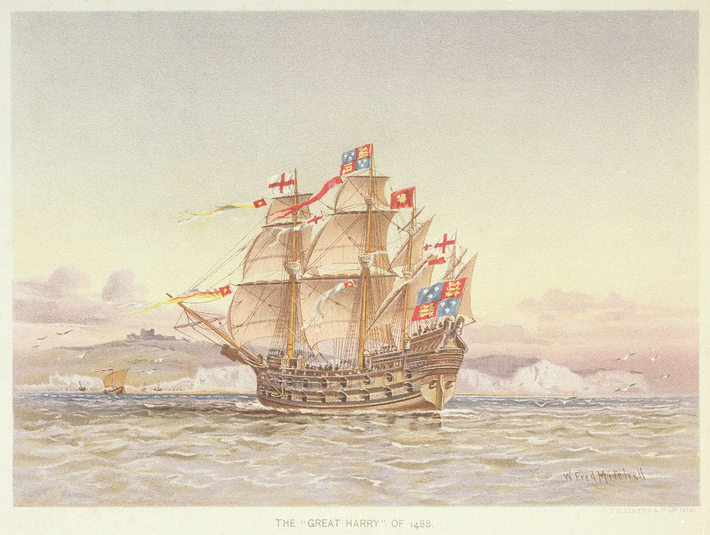 Detail of The 'Great Harry' by W Fred Mitchell