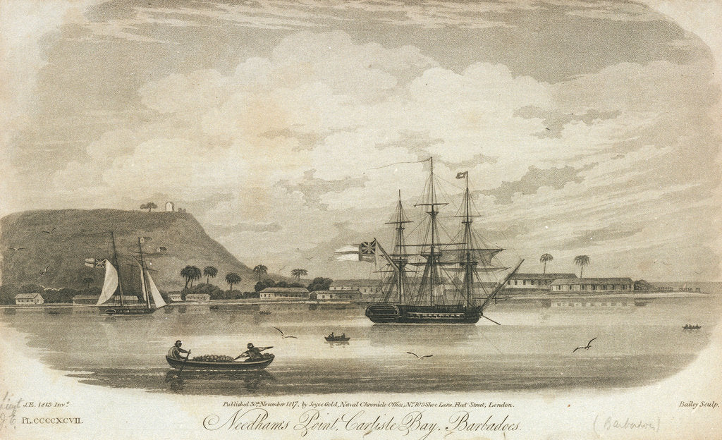 Detail of Needham's Point, Carlisle Bay, Barbados by J E