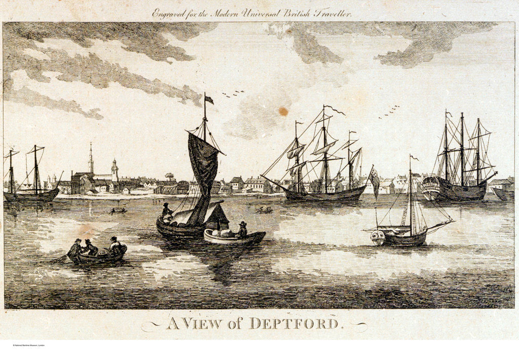 Detail of A view of Deptford by unknown