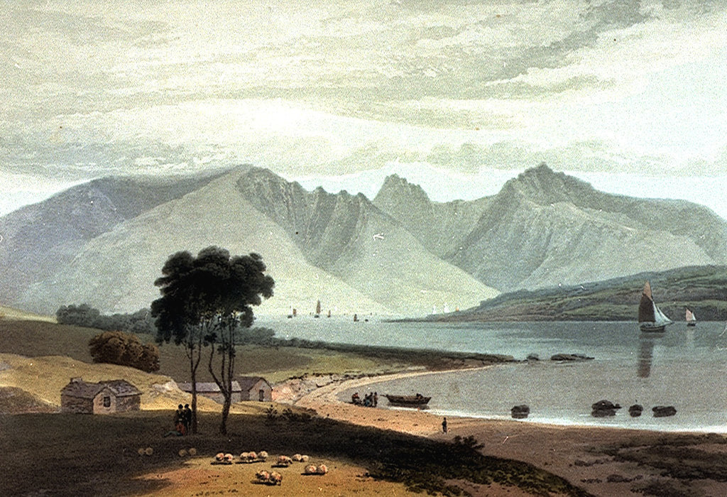 Detail of The Isle of Arran, taken near Ardrossan by William Daniell