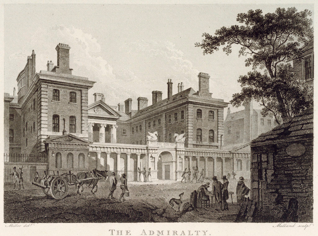 Detail of View of the Admiralty by Thomas Medland