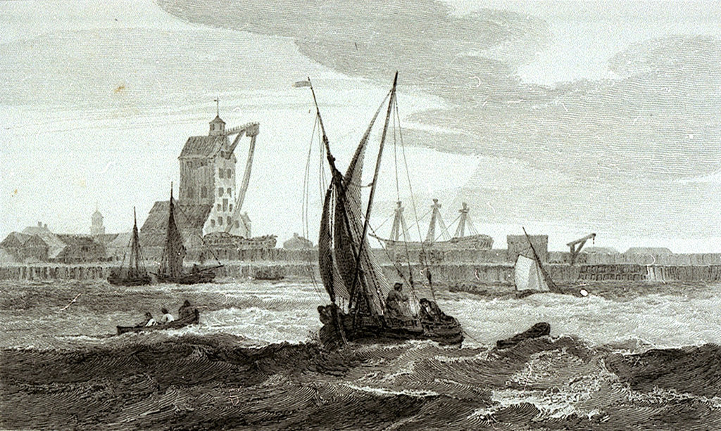 Detail of Mast House, Blackwall by William Bernard Cooke