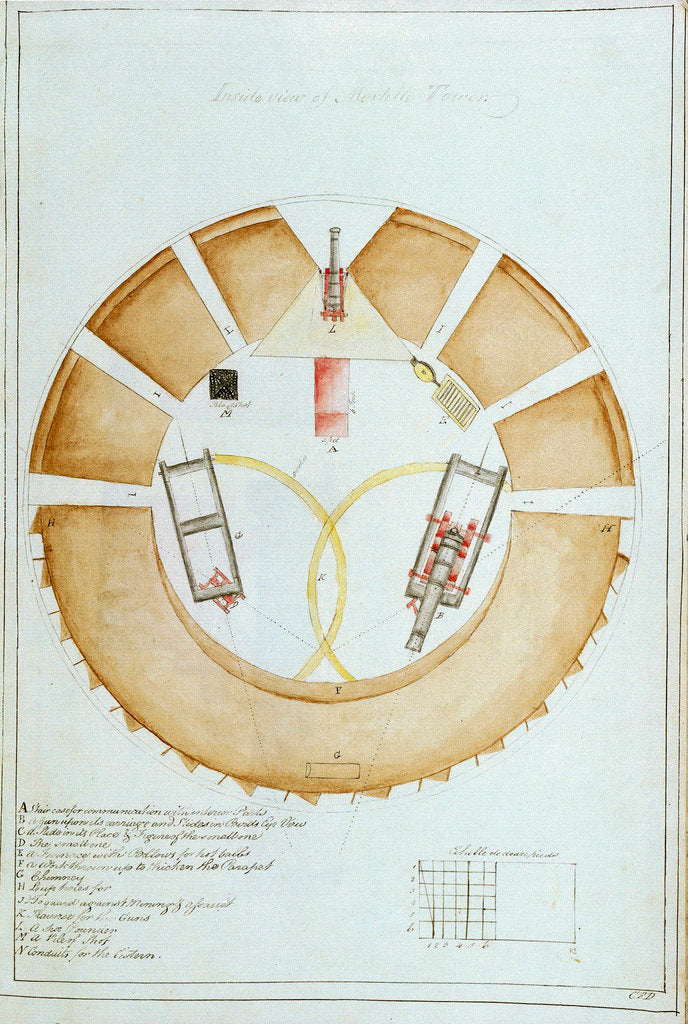 Detail of Mortella Tower, Corsica by C. F. D.