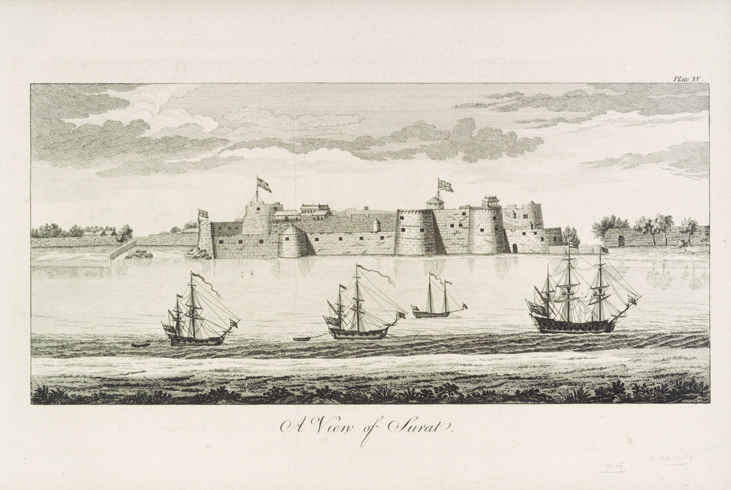 Detail of A view of Surat by unknown