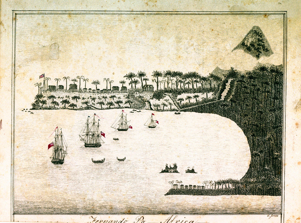Detail of Fernando Po, Africa by C. Jones