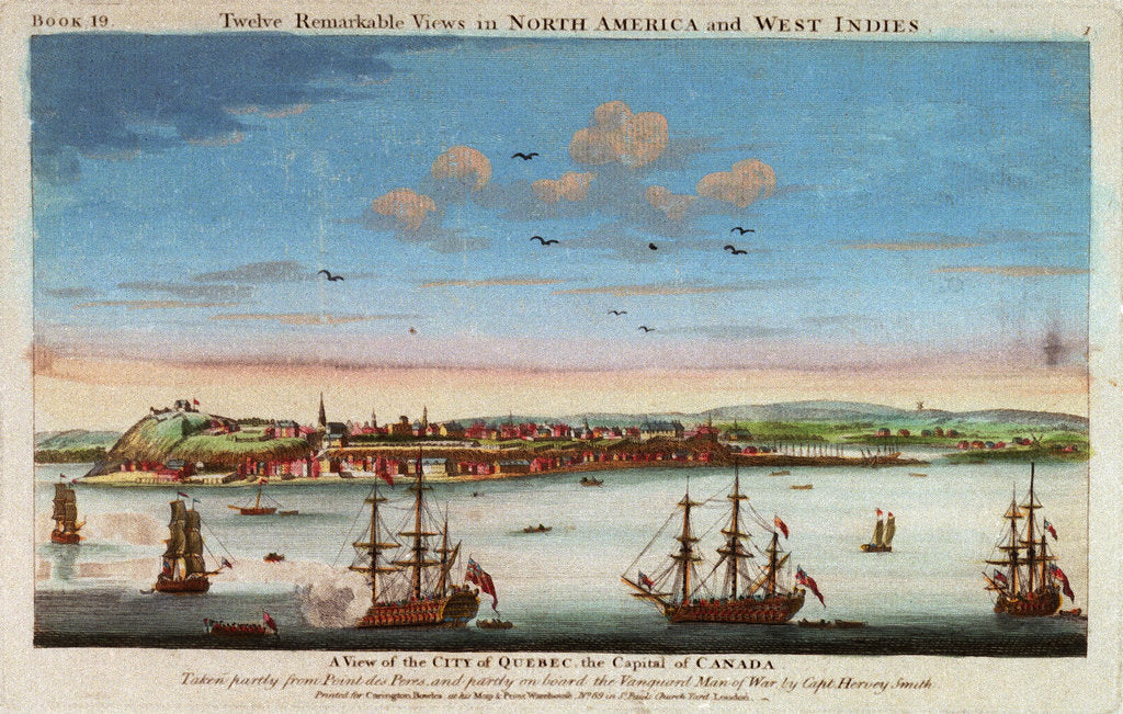 Detail of View of the city of Quebec by Carington Bowles