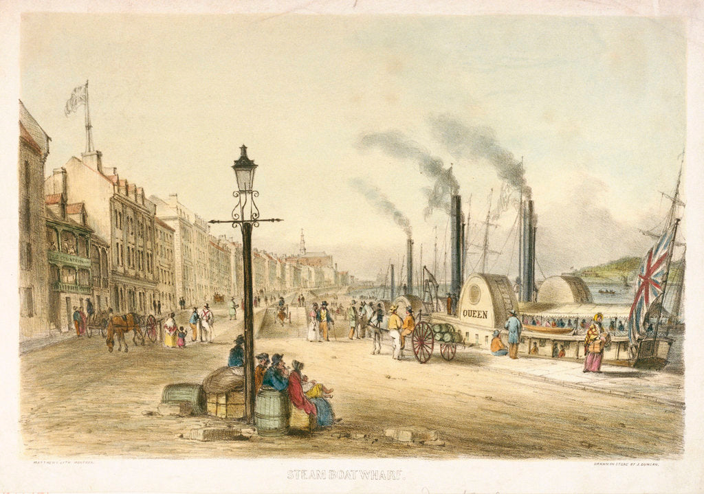 Detail of Steamboat Wharf by Matthews