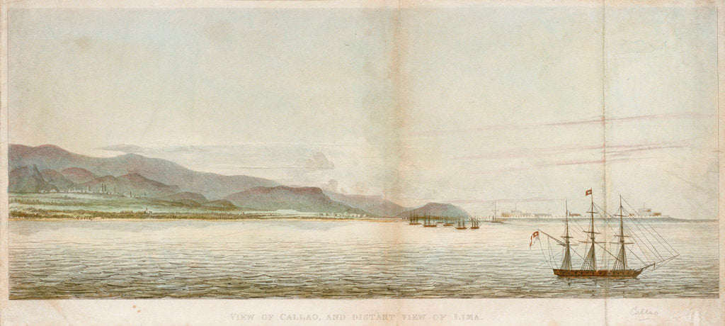 Detail of View of Callao, and distant view of Lima by unknown