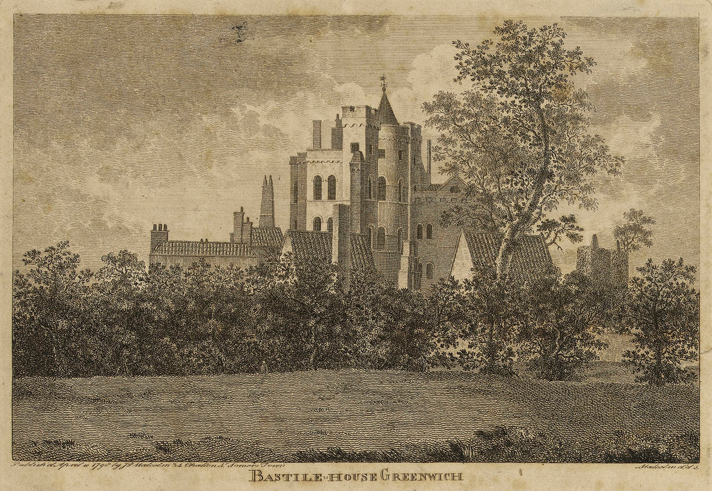 Detail of Bastile-House, Greenwich by James Peller Malcolm