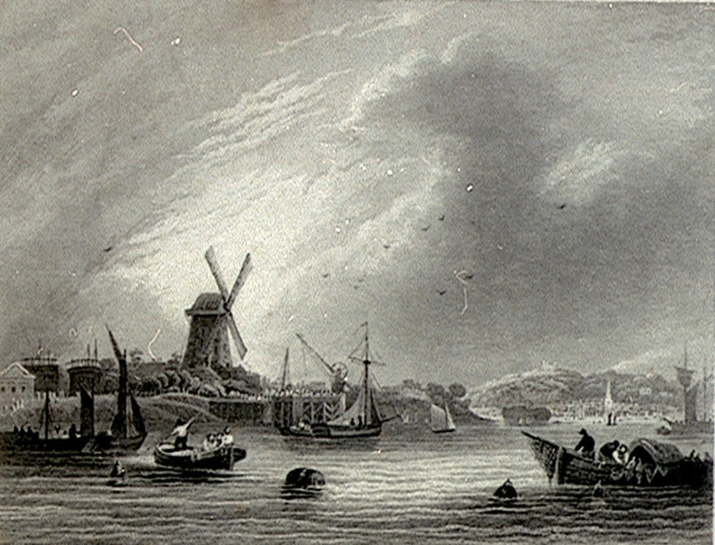 Detail of View near Greenwich by W. Tombleson