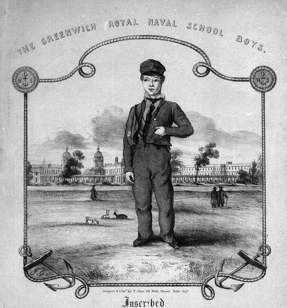 Detail of The Greenwich Royal Naval School Boys by T. Clare
