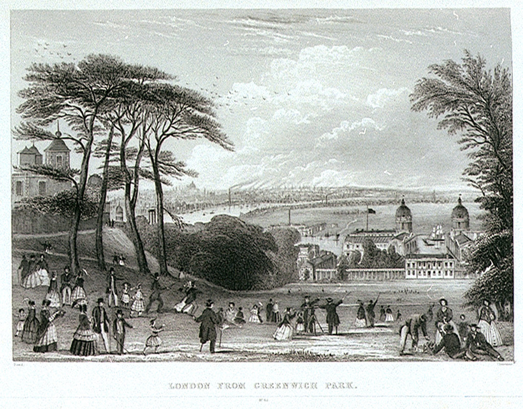Detail of London from Greenwich Park by Read