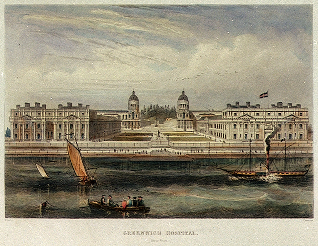 Detail of Greenwich Hospital. River Front by Read