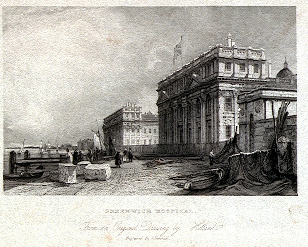 Detail of Greenwich Hospital by James Holland