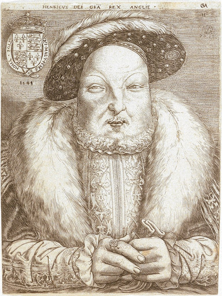Detail of Henry VIII of England (1491-1547) by Cornelis Massys