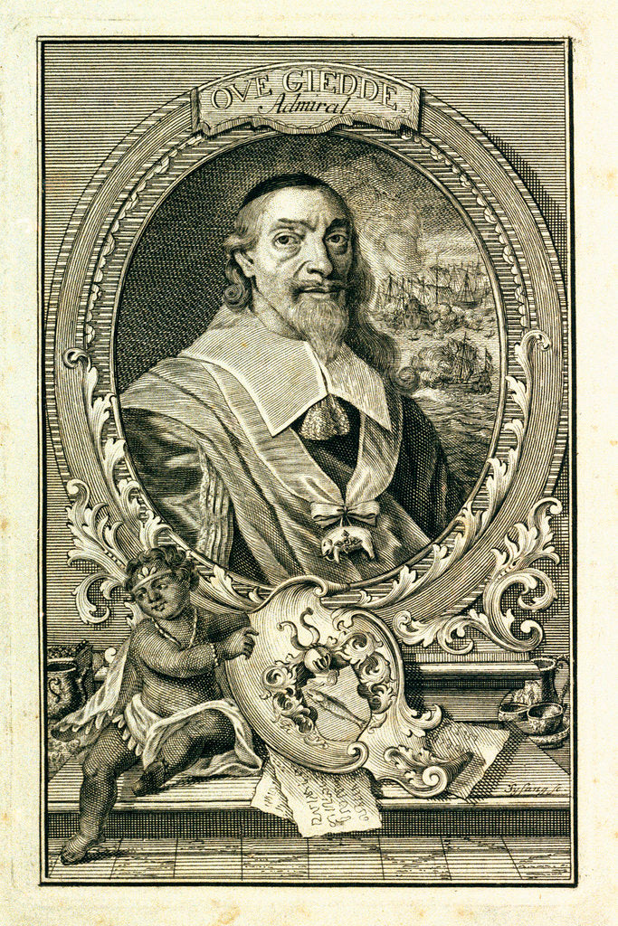 Detail of Admiral Ove Giedde by Johann Christopher Sysang