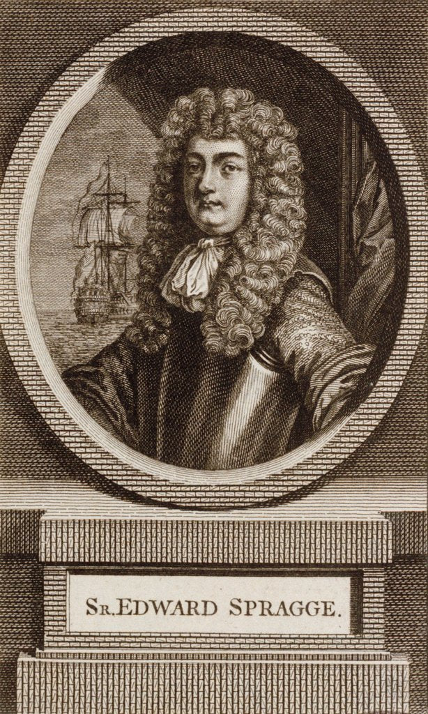 Detail of Sir Edward Spragge by unknown