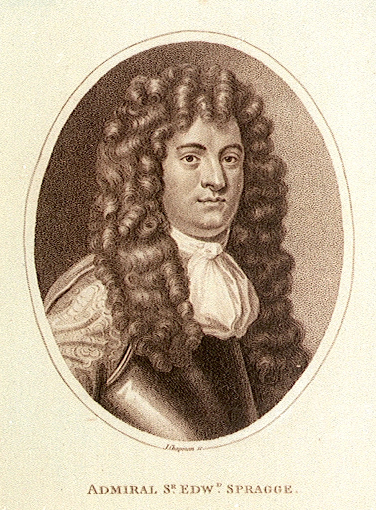 Detail of Admiral Sir Edward Spragge by J Chapman