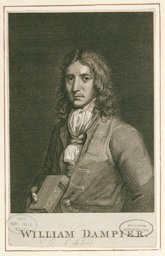 Detail of William Dampier by Thomas Murray