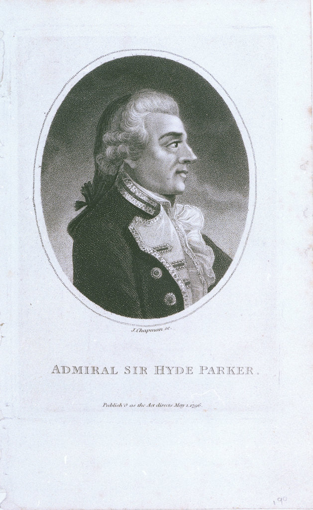 Detail of Admiral Sir Hyde Parker by John Chapman