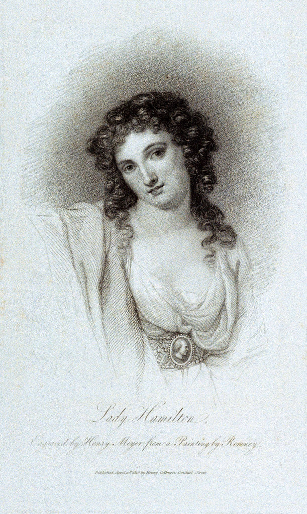 Detail of Lady Emma Hamilton by George Romney
