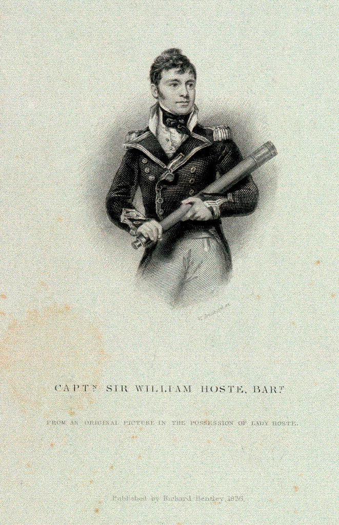 Detail of Captain Sir William Hoste, Bart by William Greatbach