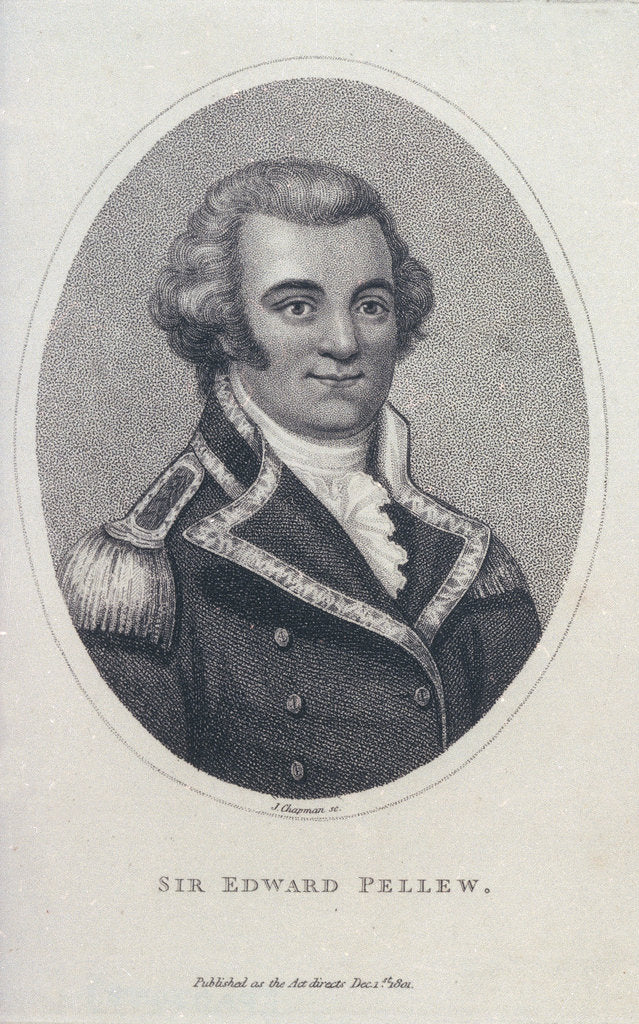 Detail of Sir Edward Pellew by John Chapman