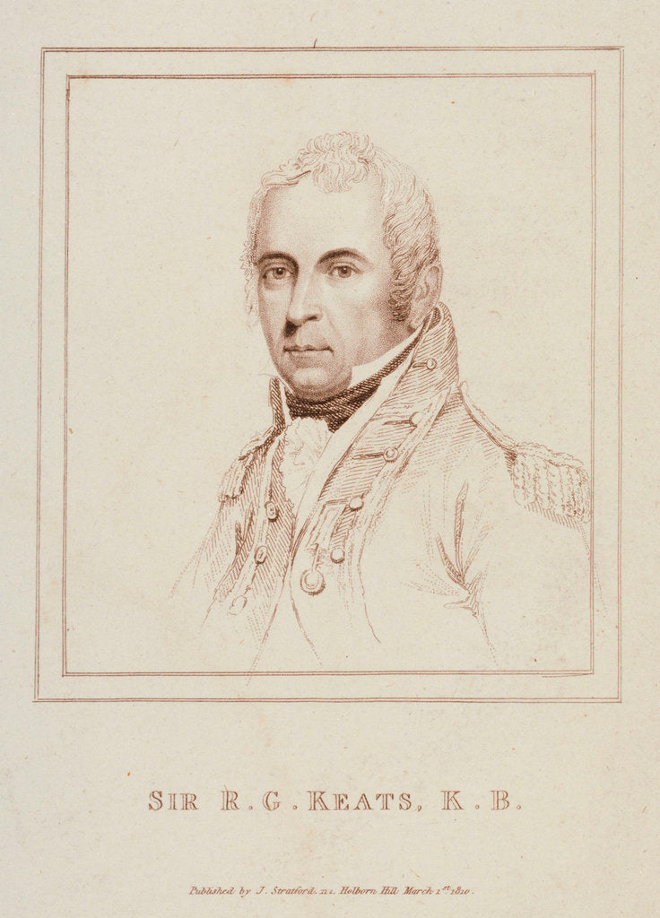 Detail of Sir R. G. Keats, KB by J. Stratford