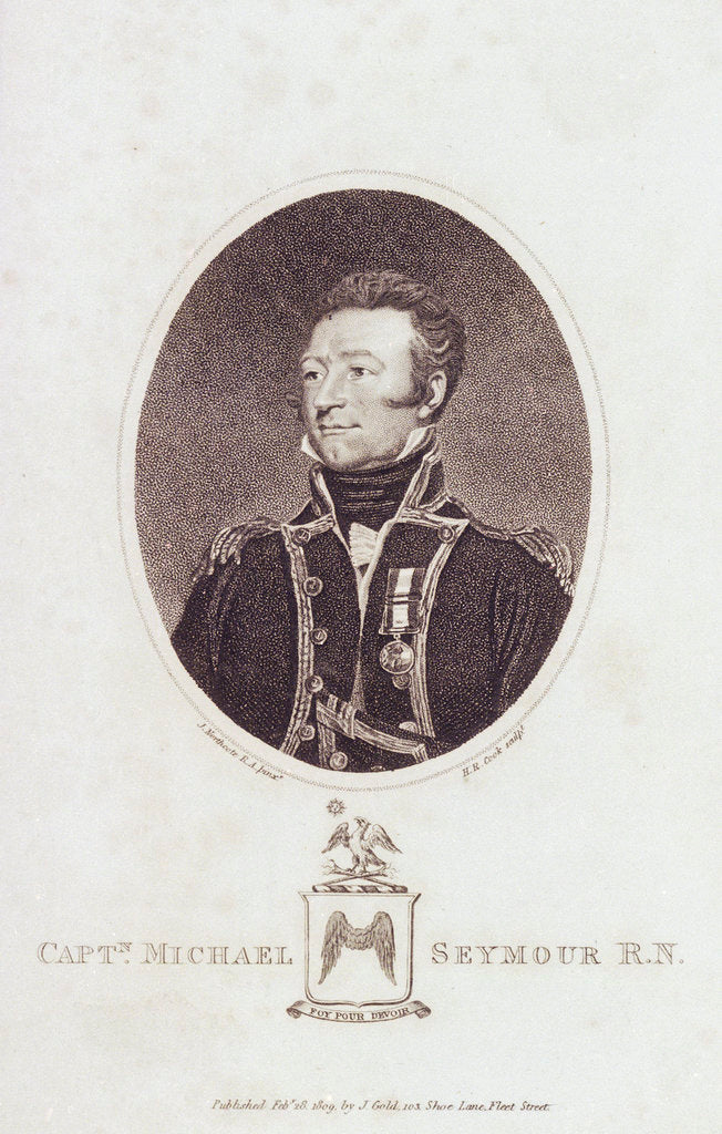 Detail of Captain Michael Seymour R.N by James Northcote