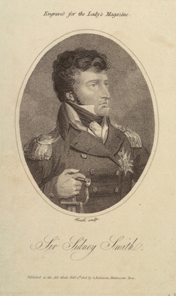 Detail of Sir Sidney Smith by Heath