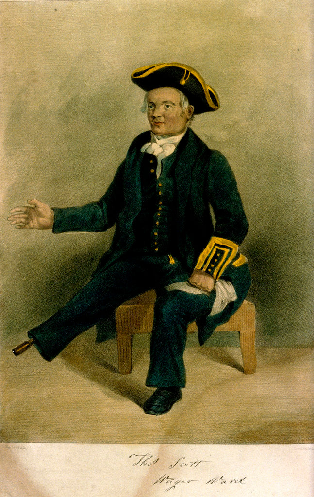Detail of Thos Scott [of the] Wager Ward' [at Greenwich Hospital] by Thomas Fairland