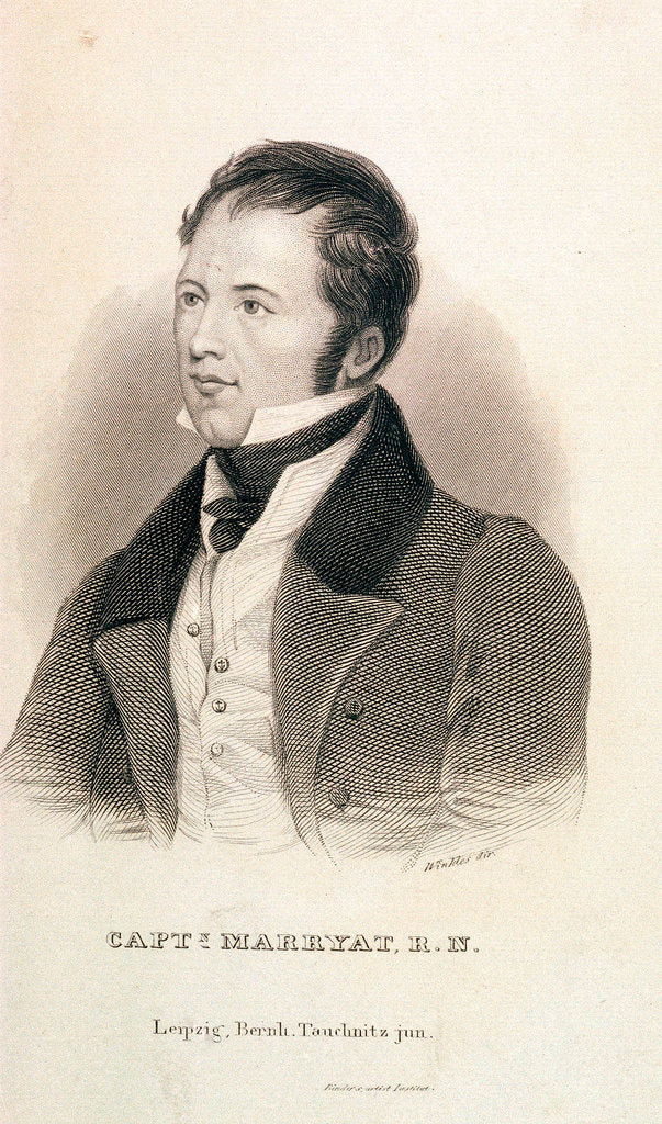 Detail of Captain Marryat, R.N by Winkles