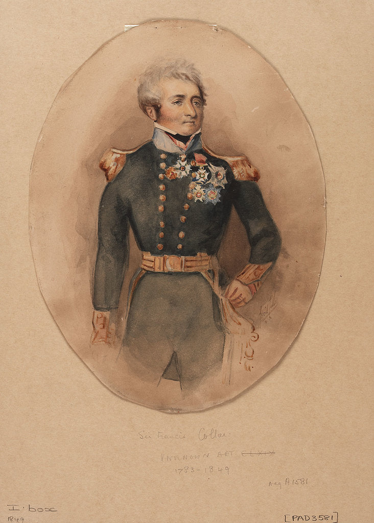 Detail of Sir Francis Collier (1783-1849) by unknown