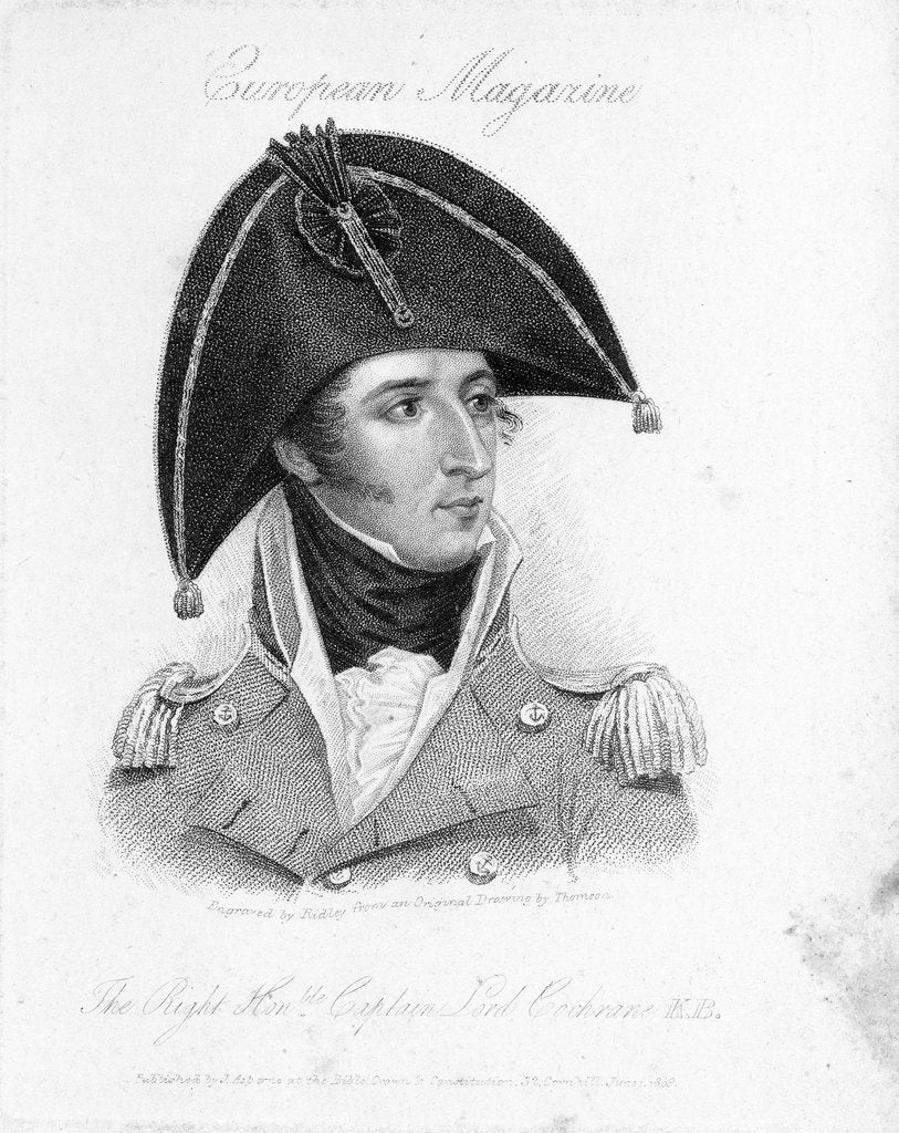 Detail of The Right Honble Captain Lord Cochrane K.B. by Thomson