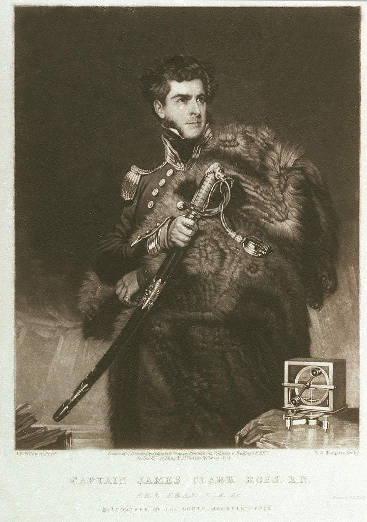 Detail of Sir James Clark Ross (1800-1862) by John R. Wildman