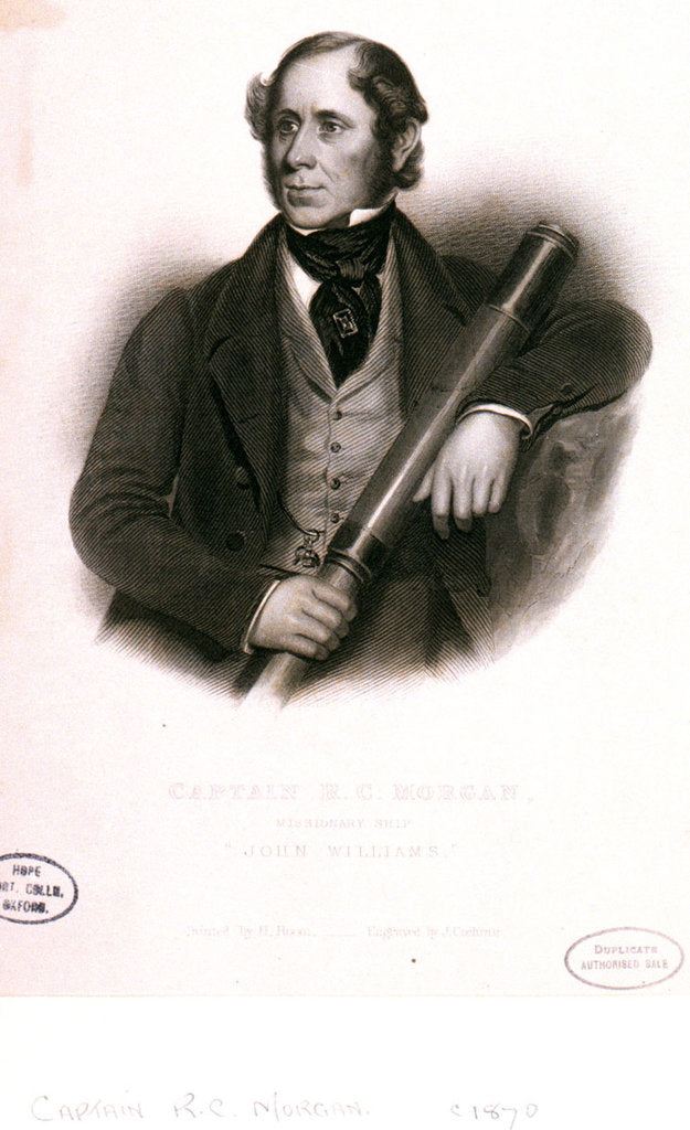 Detail of Captain R.C. Morgan, missionary ship John Williams by J. Cochran