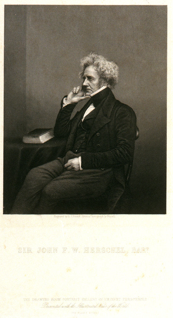 Detail of Sir John F.W. Herschel, Bart. by John Jabez Edwin Mayall